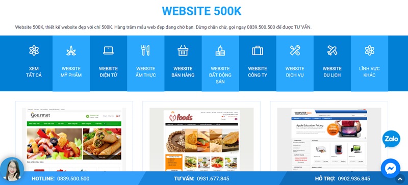 website 500k