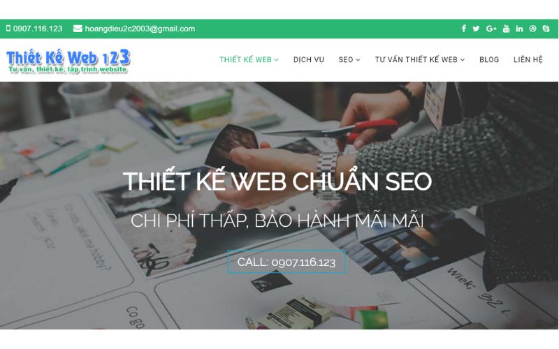 Dịch vụ thiết kế web Web123