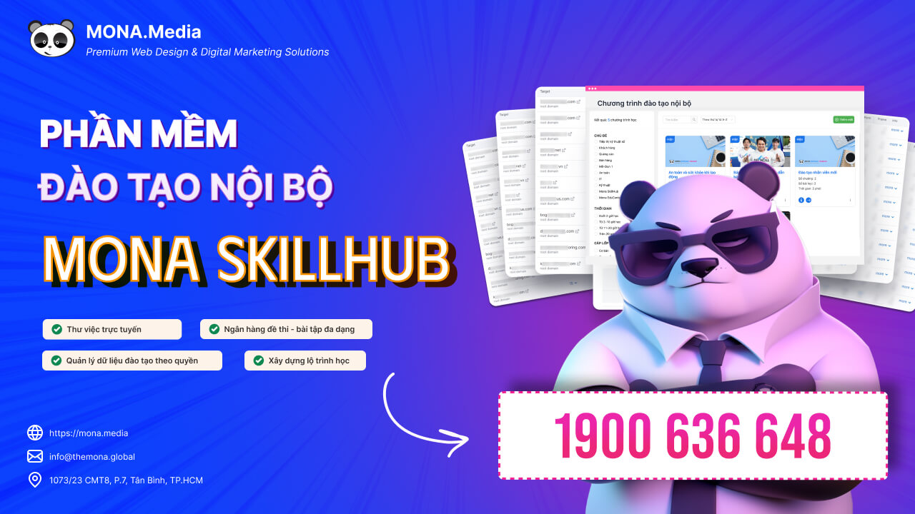 Phần mềm quản lý đào tạo nội bộ MONA SkillHub