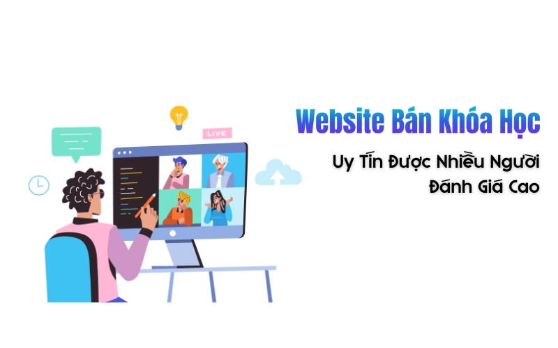website bán khóa học online