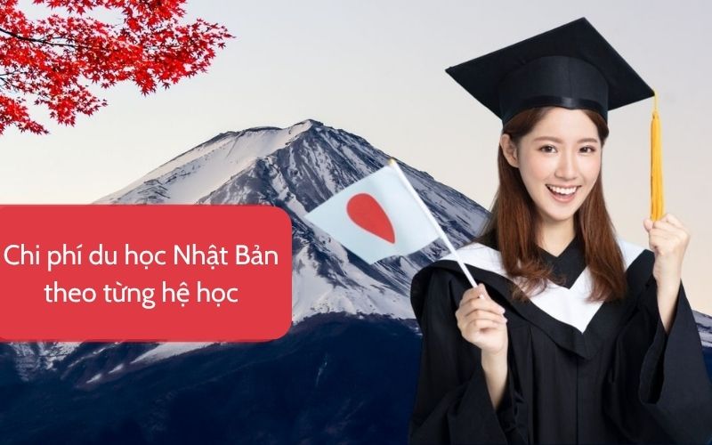 chi phí du học nhật bản theo từng hệ học