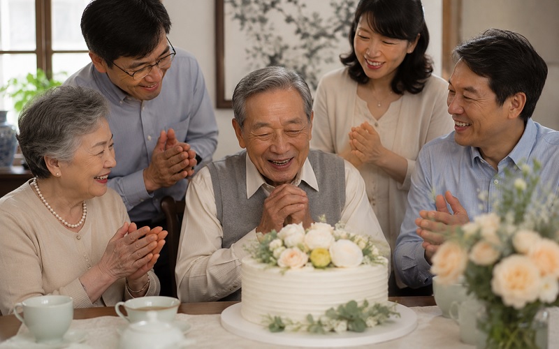 Cách chọn bánh sinh nhật cho người cao tuổi trên 60 tuổi